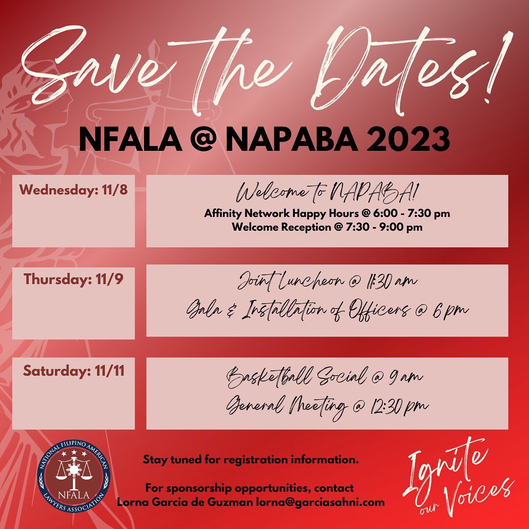 NFALA@NAPABA 2023 Events