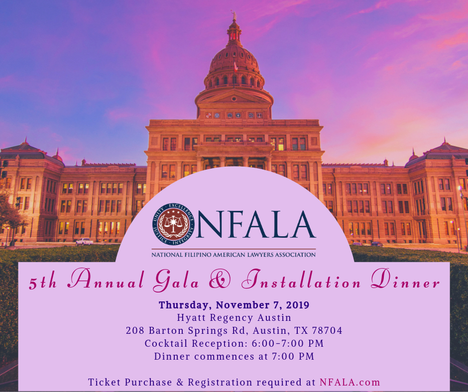 5th Annual Gala and Installation Dinner