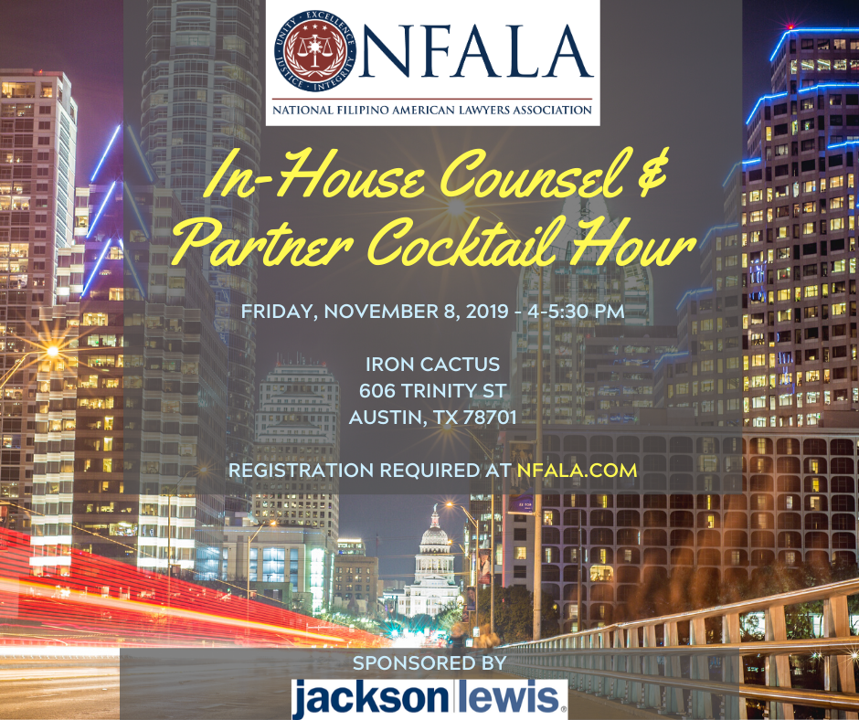 2019 In-House Counsel & Partner Cocktail Hour